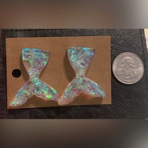 Mermaid Tail stud earrings
